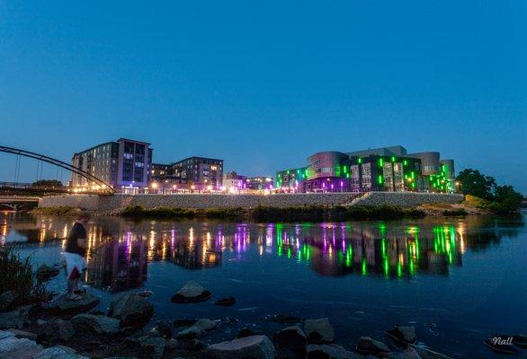 Pablo Center at night