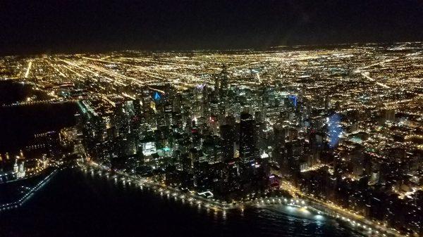 Chicago at night