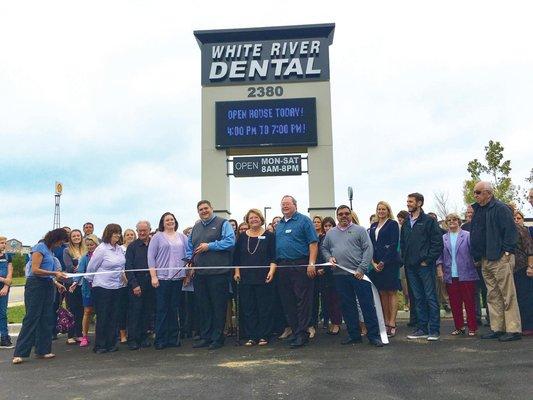 Ribbon cutting ceremony for new facility at 2380 Merchant Mile in Columbus, Indiana.