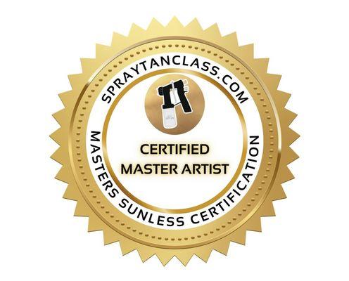 Certified Master Spray Tan Artist