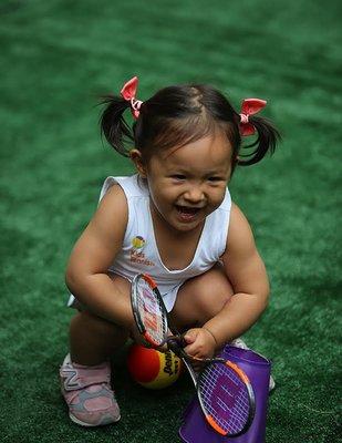 Baby Tennis at KTC creates a unique environment for babies ages 12-18 months to develop their fine and gross motor skills!