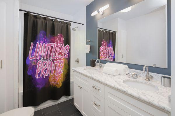 Custom Printed Shower Curtains.