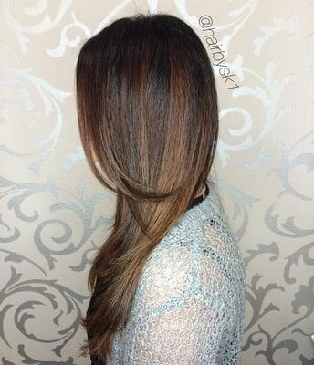 Natural dimension with balayage