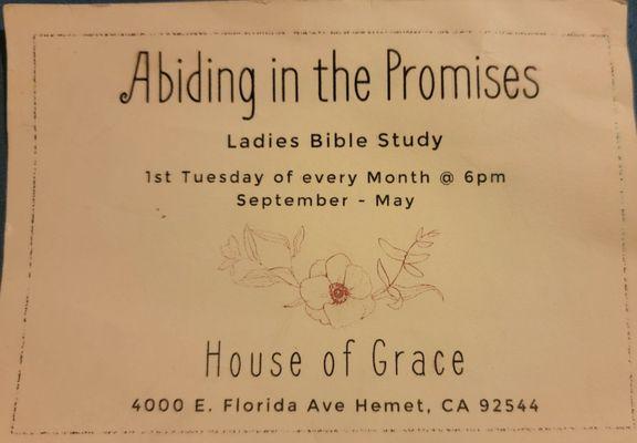 Ladies Bible study 2024