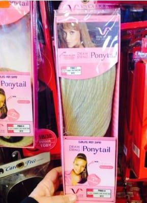 Huge selection of pony tails very simple and easy to use at reasonable prices