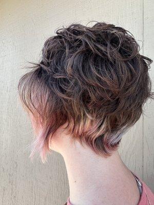 Razor cut pixie