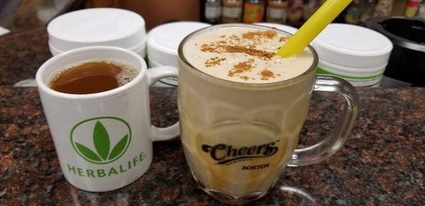 Herbalife meal replacement shake Caramel Cafe Latte and Chai tea, what do you have for breakfast?