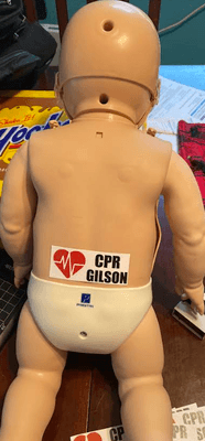 One of our Infant CPR Manikins