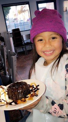 Yummy chocolate cake for the birthday girl