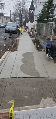 new sidewalk