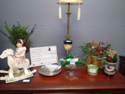 Solid Cherry Dresser with Mirror and home decor.