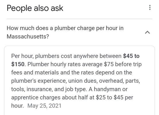 And yet, for 36 minutes of work and a $5 toilet handle. Bolduc billed me $340