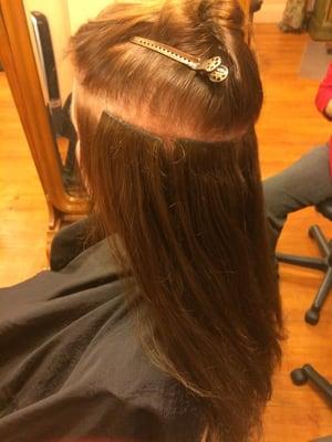 Skin weft extensions by Porshia