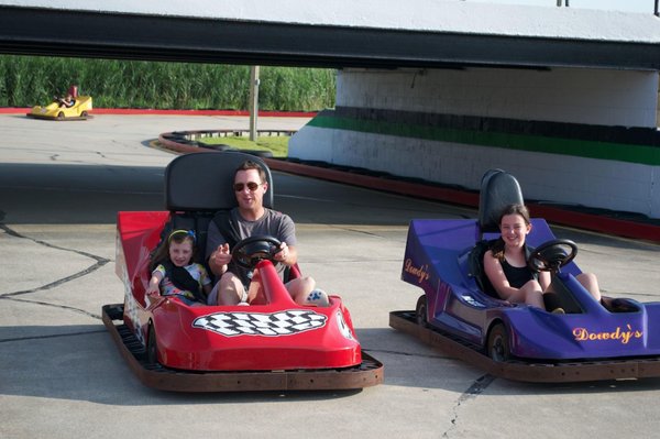 Full Throttle Speedway Double Go Karts for Parents and Kids