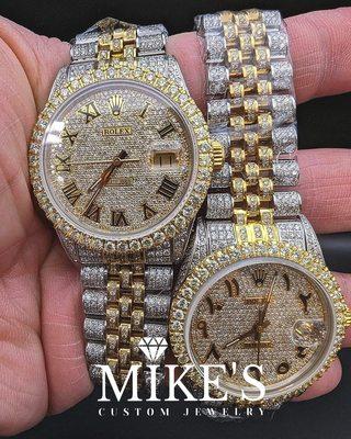 Wrist so cold, time freezes. #hiphopjewelry #rolexwatches #goldanddiamonds