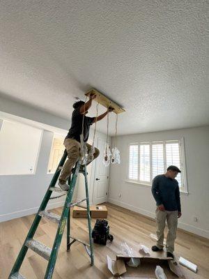 Installing a light