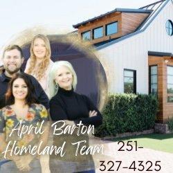 April Barton 
251-327-4325 Associate Broker
 Legendary Realty Aprilannbarton@gmail.com