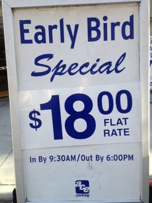 Early Bird Special