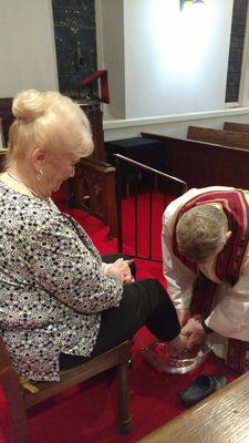 Washing of feet Holy Thursday