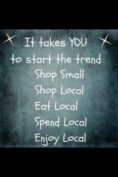 "Shop Small, Shop Local"