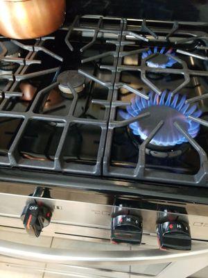 I realize I need to clean my stove top. Yikes!!!