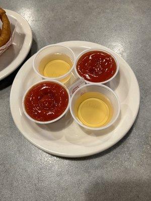 No more condiments on the table - you ask for condiments when you order