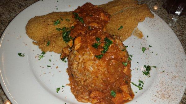 Fried catfish Lafitte