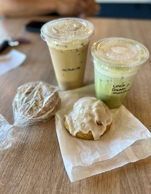 Vanilla Bean Scone and oatmeal pie