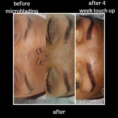 Microblading stages
·before
·after
·4 week touch up