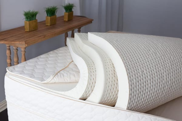 The Serenity, our flagship product, has 3 layers of latex -- Dunlop or Talalay.