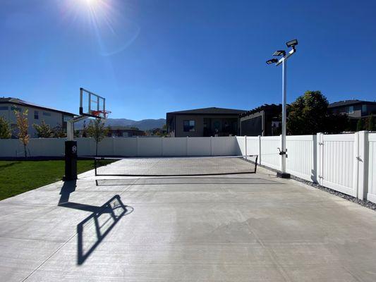 Sport court and Pickleball courts are what we love.