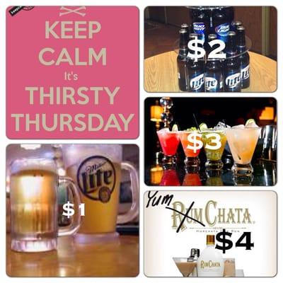 Thirsty Thursday Specials