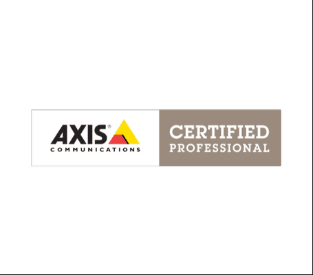 Having an Axis Certified Professional on our team qualifies us to design, install and configure network video systems on the highest level.