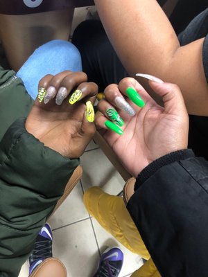 Me and my sisters nails