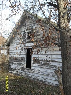 Garage renovation on a historic home - Before