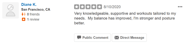 A review from a happy client that won't show due to Yelp's algorithm.