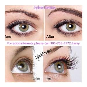 eyelash and eyebrown extensions