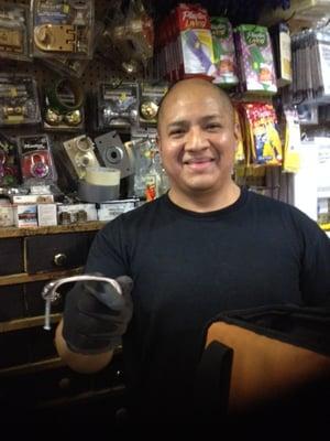 This fantastic man at Barney's Hardware succeeded in helping fix a handle that no other hardware store man could handle!