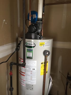 New Water Heater Install in Montgomery NY. This is an AO Smith High Efficiency Water Heater...