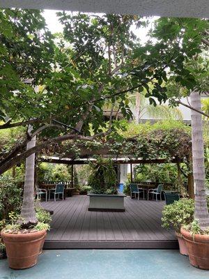 Serene waiting space (outdoor gazebo)