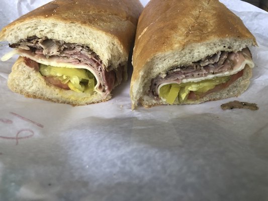 Italian cold cut sandwich