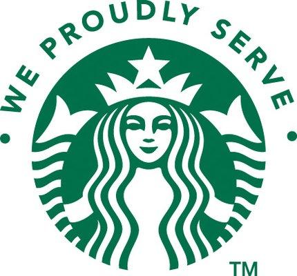 We Proudly Serve Starbucks