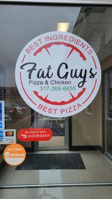 Entrance to Fat Guys and Carl's Doughnuts