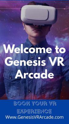 Welcome to Genesis VR Arcade Banner