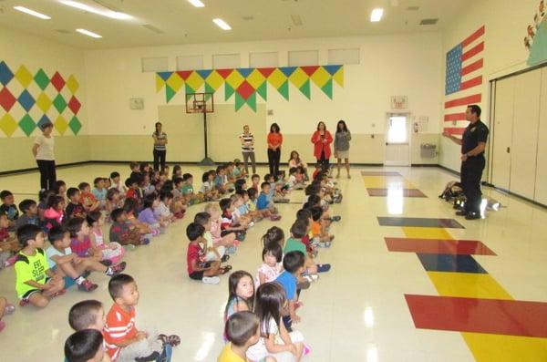 Plano Fire Department Presentation in our Gym