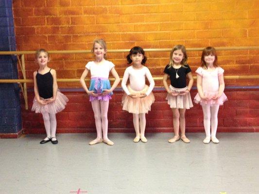 Kinder Ballet with Miss Cecily, in Studio One, May 2016