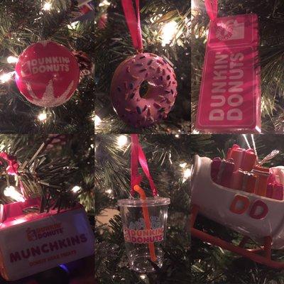 Ornaments I have picked up over the last few years from this Dunkin