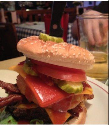 Good food. As the sign says, best burgers in town.