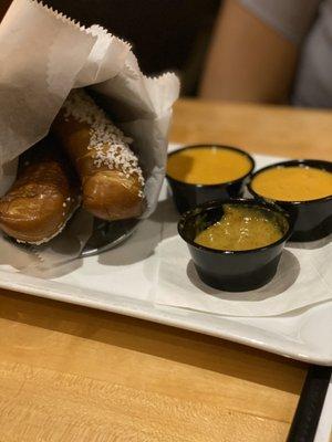 Pretzels with Beer Cheese