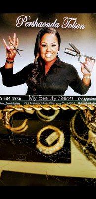 Welcome To  My Beauty Salon Hairstylist Pershaõnda White TOLSON